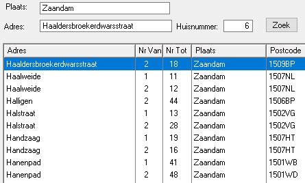 postcode|postcode bij adres.